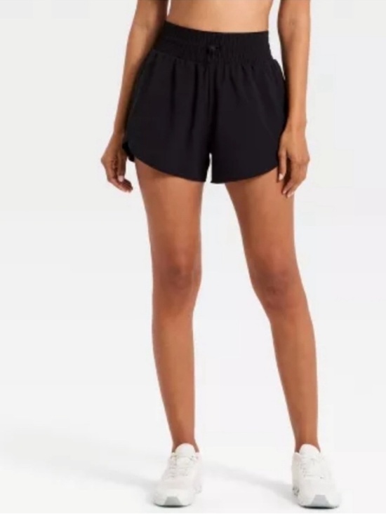 JoyLab Pants - JoyLab Woven High Rise Black Layered 3” Active Casual Shorts Size XL | NWT